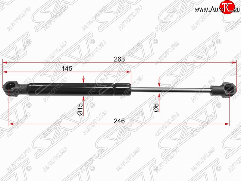 629 р. Газовый упор капота SAT  Volvo S60  RS,RH седан - XC70  с доставкой в г. Краснодар