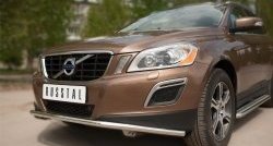 16 899 р. Одинарная защита переднего бампера диаметром 42 мм SLITKOFF Volvo XC60  дорестайлинг (2008-2013)  с доставкой в г. Краснодар. Увеличить фотографию 2