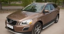 16 899 р. Одинарная защита переднего бампера диаметром 42 мм SLITKOFF Volvo XC60  дорестайлинг (2008-2013)  с доставкой в г. Краснодар. Увеличить фотографию 4