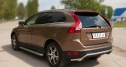 16 899 р. Защита заднего бампера из фигурной трубы диаметром 42 мм SLITKOFF Volvo XC60  дорестайлинг (2008-2013)  с доставкой в г. Краснодар. Увеличить фотографию 4